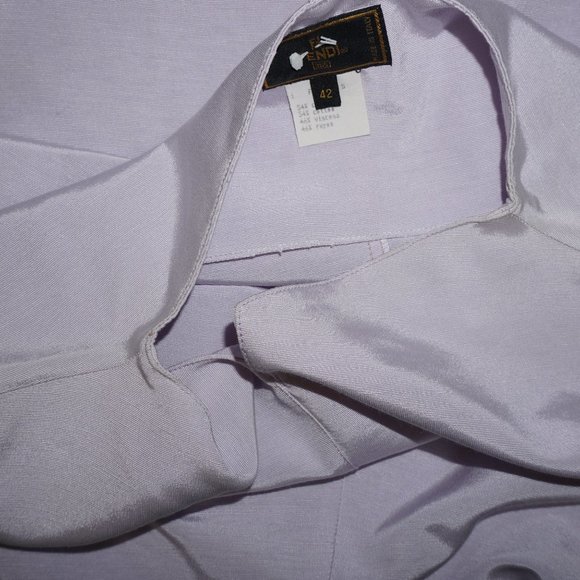 Deadstock Vintage FENDI lavender faille sheath dress it 42 US 6 8 spring summer - Picture 10 of 15